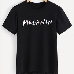 Melanin black tee shirt
